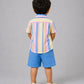Y/D Muslin Crinkle Breezy Shirt-Shorts Set - Balanced Stripe