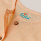 Swiss Dobby Sleeveless Casual Frock - Apricot Sherbet