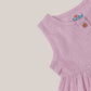 Swiss Dobby Sleeveless Casual Frock - Fragrant Lilac