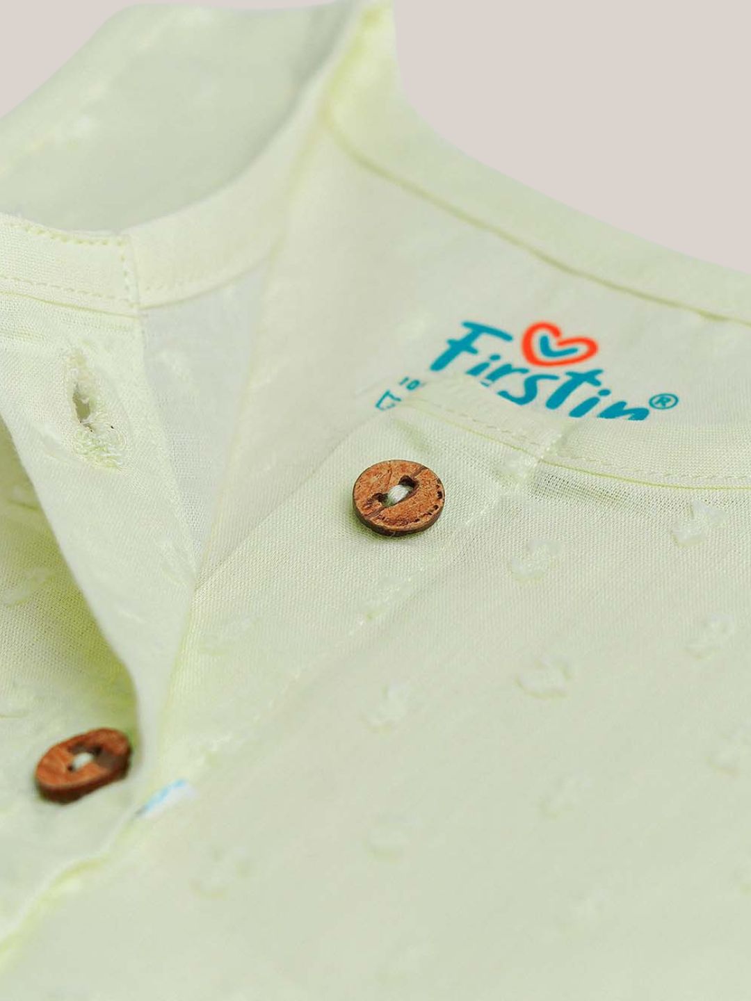 Swiss Dobby Sleeveless Casual Frock - Lime Cream