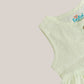 Swiss Dobby Sleeveless Casual Frock - Lime Cream