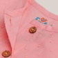 Swiss Dobby Sleeveless Casual Frock - Melon Pink