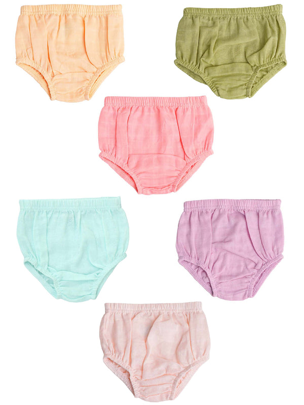 FIRSTIN Muslin Panty Assorted 6 Pcs Pack Combo