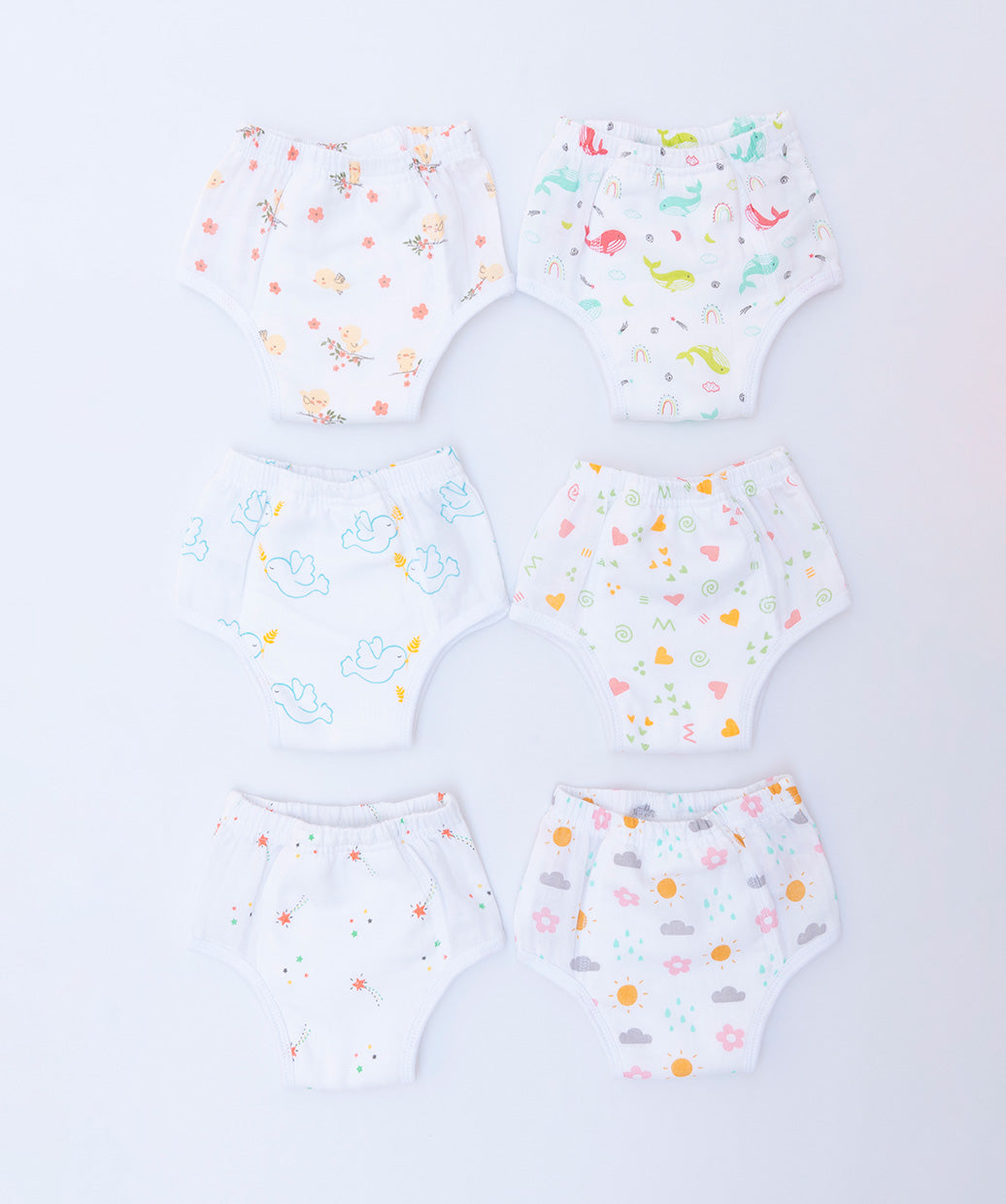 Muslin Ultra Padded Underwear 6 Pc Pack Combo 3