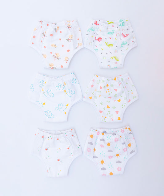 Muslin ULTRA Padded Underwear 6 Pc Pack Combo 3