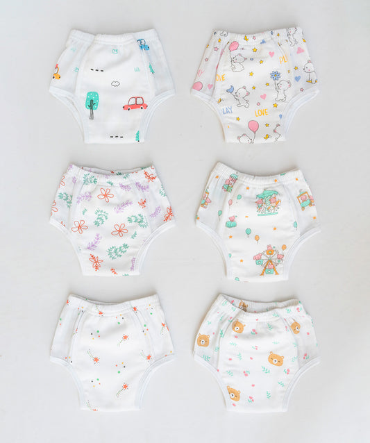 Muslin Ultra Padded Underwear 6 Pc Pack Combo 2