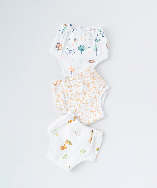 Muslin ULTRA Padded Underwear 3 Pc Pack Combo 1