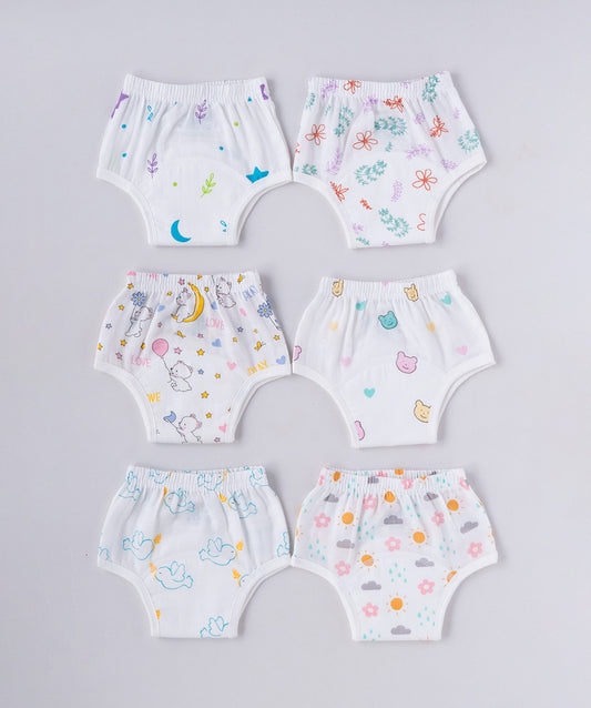 Muslin Padded Underwear 6 Pc Pack Combo 8