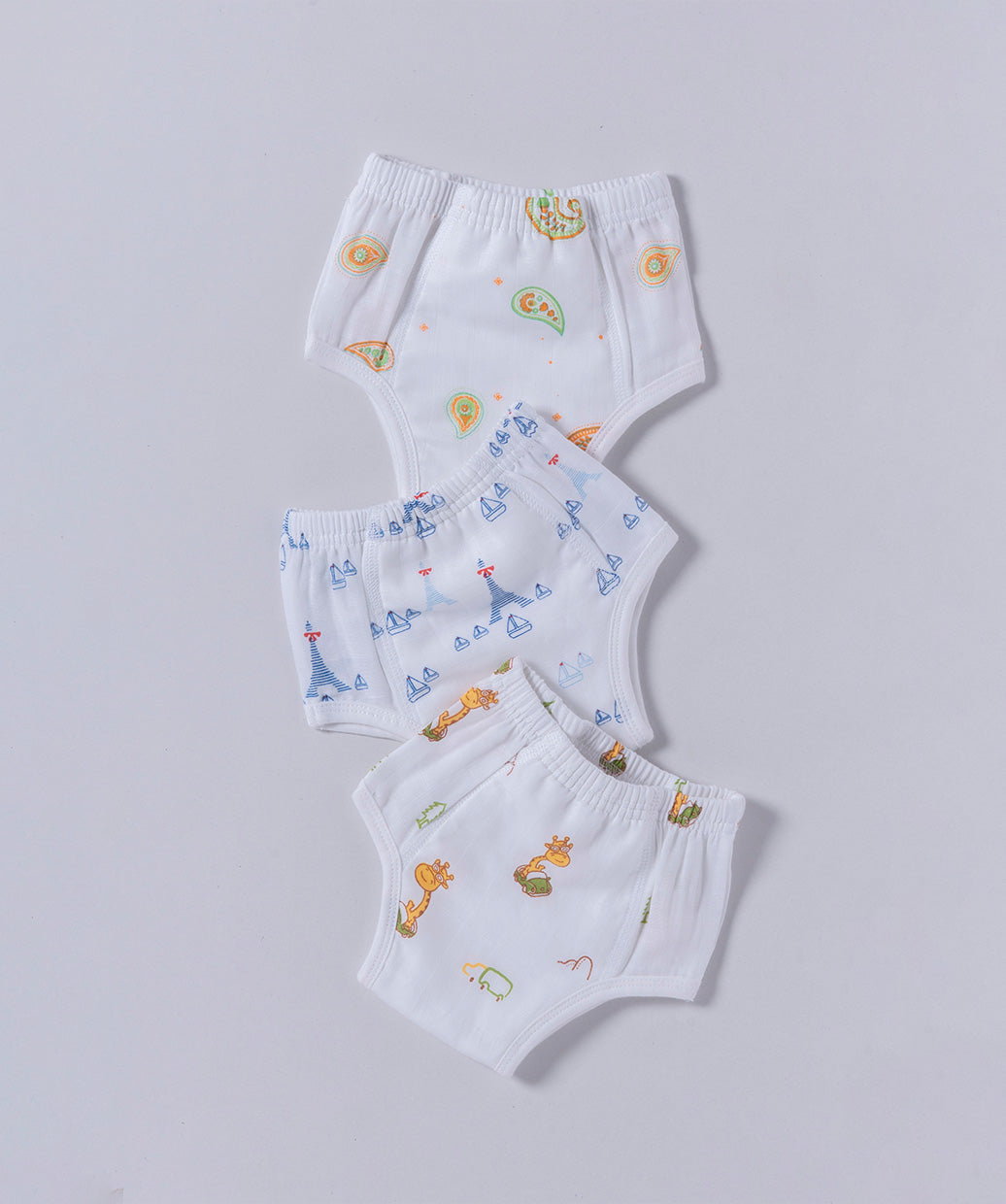 Muslin ULTRA Padded Underwear 3 Pc Pack Combo 7