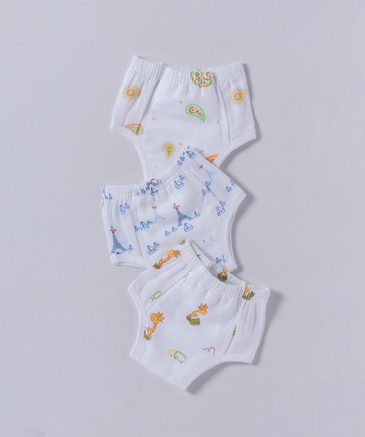 Muslin ULTRA Padded Underwear 3 Pc Pack Combo 7