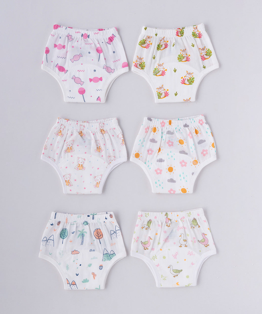 Muslin Padded Underwear 6 Pc Pack Combo 7