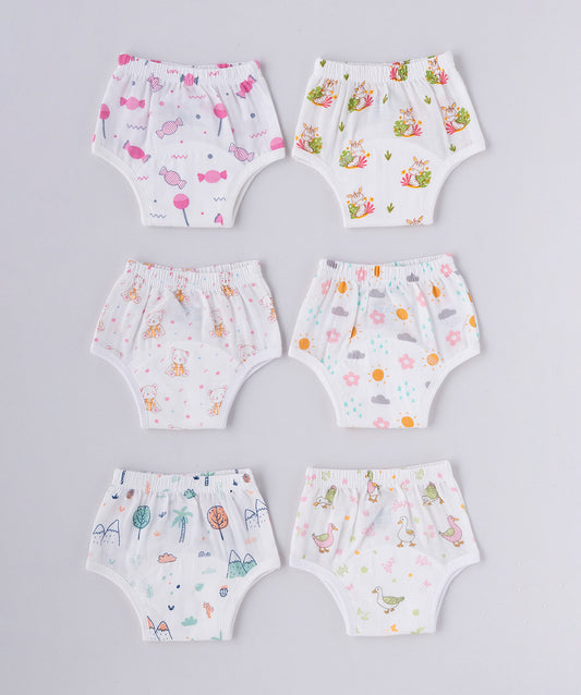 Muslin Padded Underwear 6 Pc Pack Combo 7