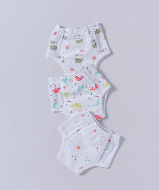 Muslin ULTRA Padded Underwear 3 Pc Pack Combo 9