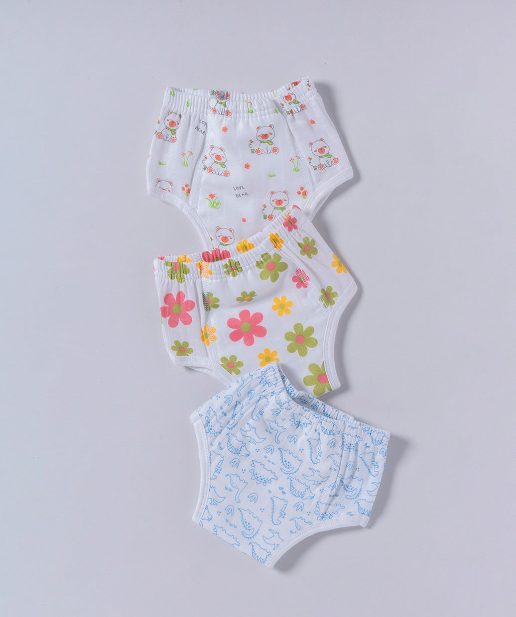 Muslin ULTRA Padded Underwear 3 Pc Pack Combo 8