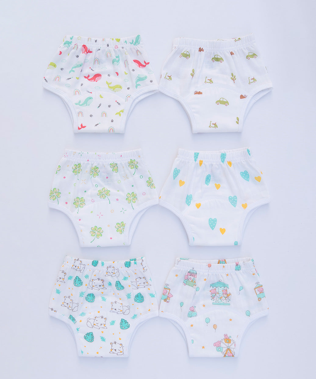 Muslin Padded Underwear 6 Pc Pack Combo 4