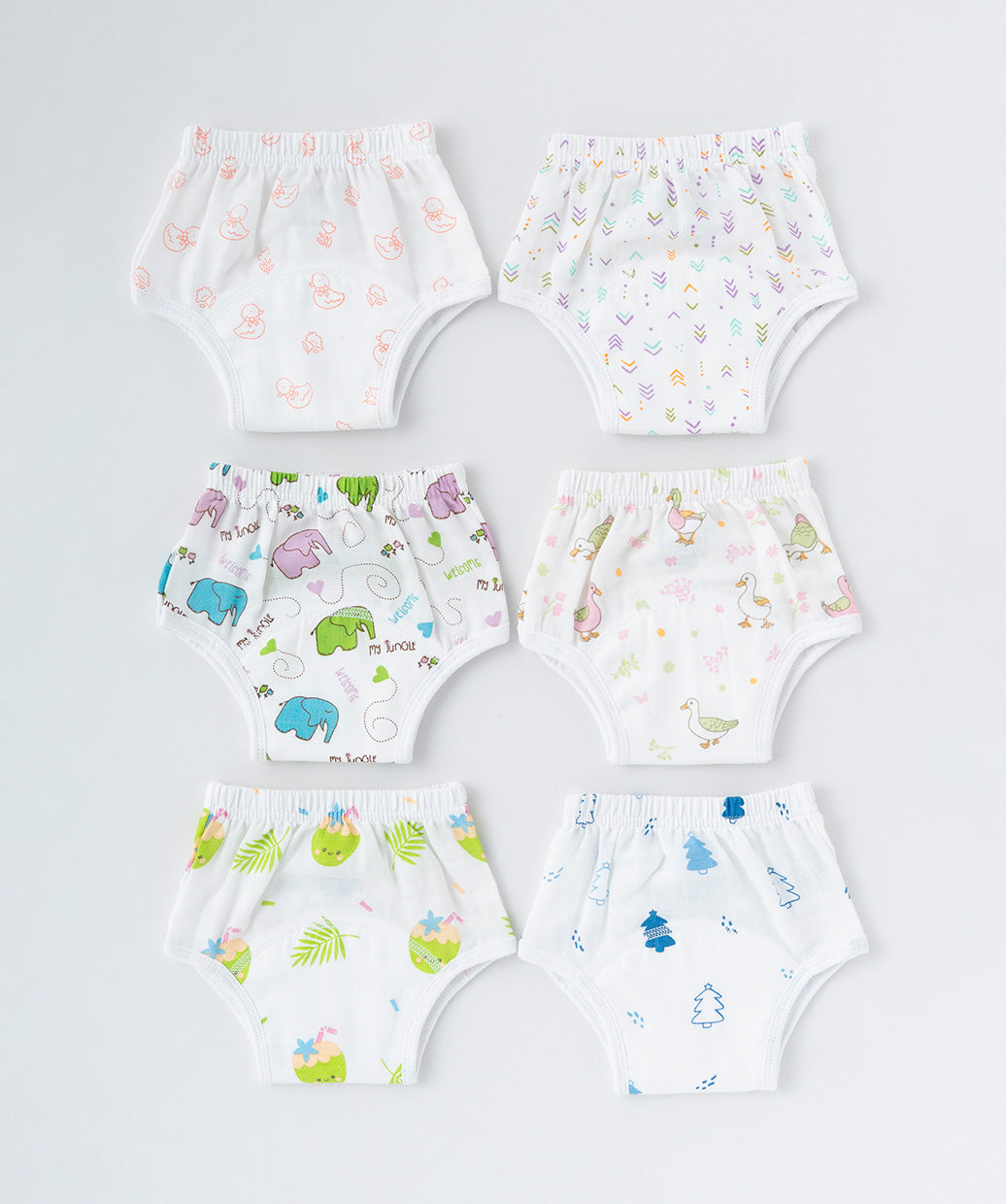 Muslin Padded Underwear 6 Pc Pack Combo 5