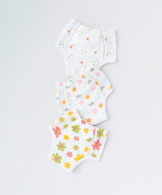Muslin ULTRA Padded Underwear 3 Pc Pack Combo 4