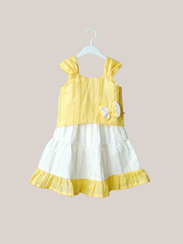 FIRSTIN Ira Top With Skirt (Sleeveless) - Crayola