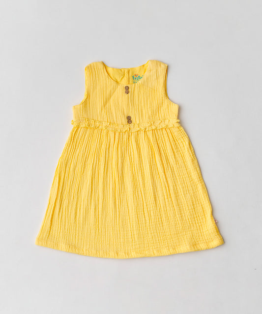 Muslin Bubble Crinkle Grace Frock - Crayola