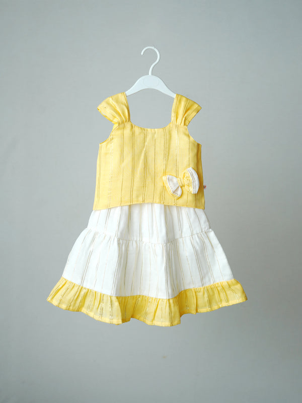 FIRSTIN Ira Top With Skirt (Sleeveless) - Crayola