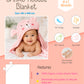 Muslin Bubble Crinkle Hooded Blanket - Aqua (Kitty)