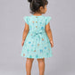 Muslin Cap Sleeve Frock - Mint Cliff