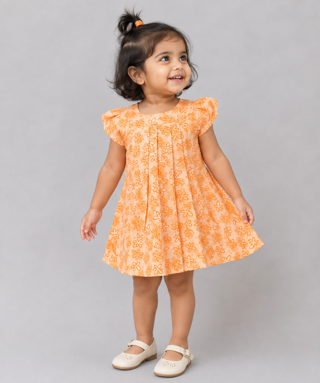 Muslin Cap Sleeve Frock