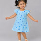 Muslin Cap Sleeve Frock - Blue Fir Tree
