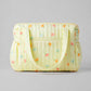 Muslin Diaper Bag  Lime cream Bloom