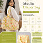 Muslin Diaper Bag Vanilla Petals