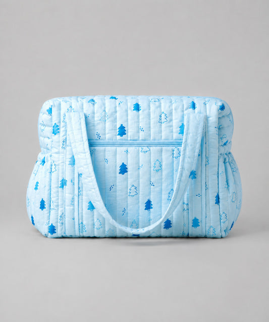 Muslin Diaper Bag Blue Fir Tree