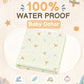 Poplin Cotton Dohar (Premium Bed Protector) - Lime Cream Bloom