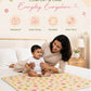 Poplin Cotton  Dohar (Premium Bed Protector) - Vanilla Petals