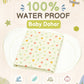Poplin Cotton  Dohar (Premium Bed Protector) - Lt. Yellow Contours
