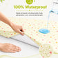 Poplin Cotton  Dohar (Premium Bed Protector) - Lt. Yellow Contours