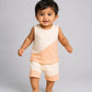 Organic Cotton Duo Jabla-Shorts Set Sleeveless - Vanilla