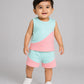Organic Cotton Duo Jabla-Shorts Set Sleeveless - Mint