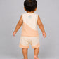Organic Cotton Duo Jabla-Shorts Set Sleeveless - Vanilla