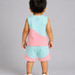 Organic Cotton Duo Jabla-Shorts Set Sleeveless - Mint