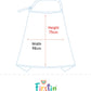 Poplin Feeding Apron Lt. Yellow Contours