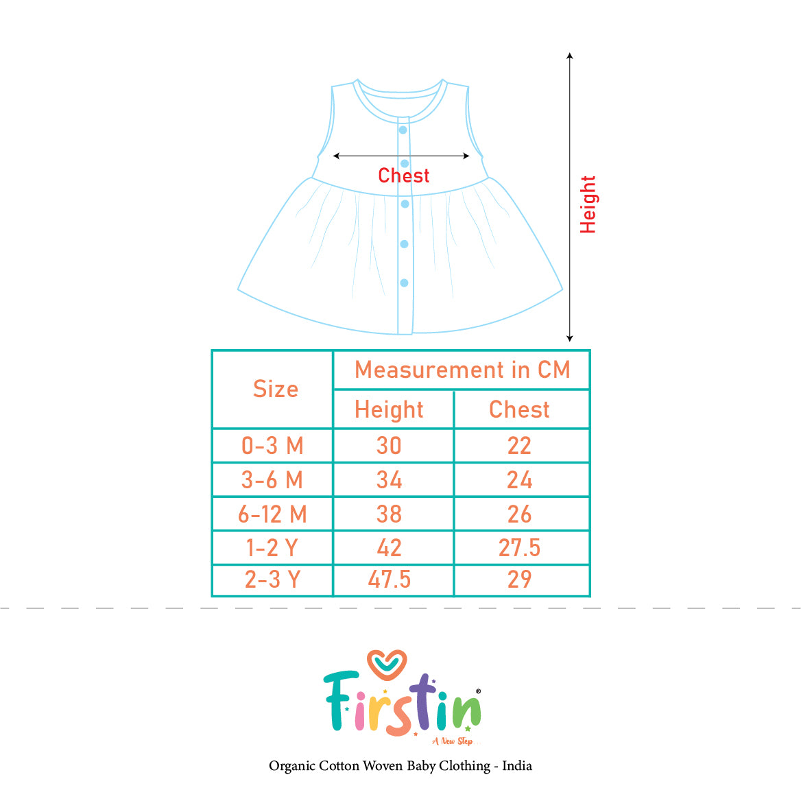 Muslin Front Open Sleeveless Frock - Frost Dino Crown