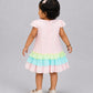 Seer Sucker Muslin Fusion Frock - Lt. Pink