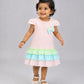 Seer Sucker Muslin Fusion Frock - Lt. Pink