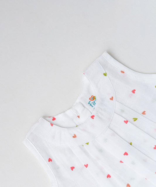 Muslin Pintuck Frock - Gentle Heart