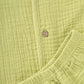 Muslin Bubble Crinkle Jabla-Shorts Set Half Sleeve - Palm Green