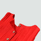 Muslin Bubble Crinkle Grace Frock - Carmine