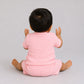 Muslin Bubble Crinkle Jabla-Shorts Set Half Sleeve - Flamingo Pink