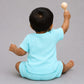 Muslin Bubble Crinkle Jabla-Shorts Set Half Sleeve - Solid Marine