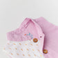 Lurex Dobby Waist Coat-Dhoti Pant - Fragrant Lilac