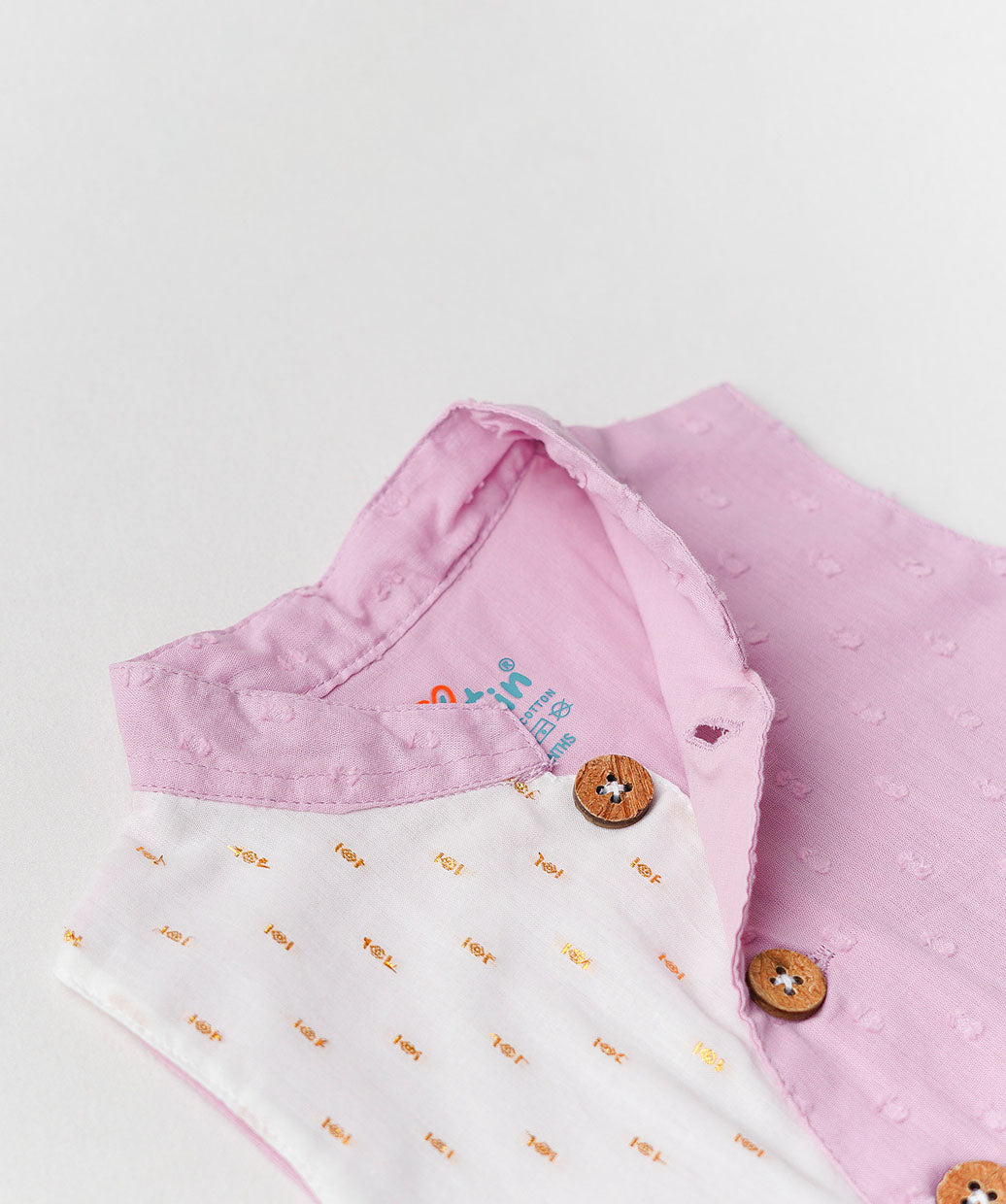 Lurex Dobby Waist Coat-Dhoti Pant - Fragrant Lilac